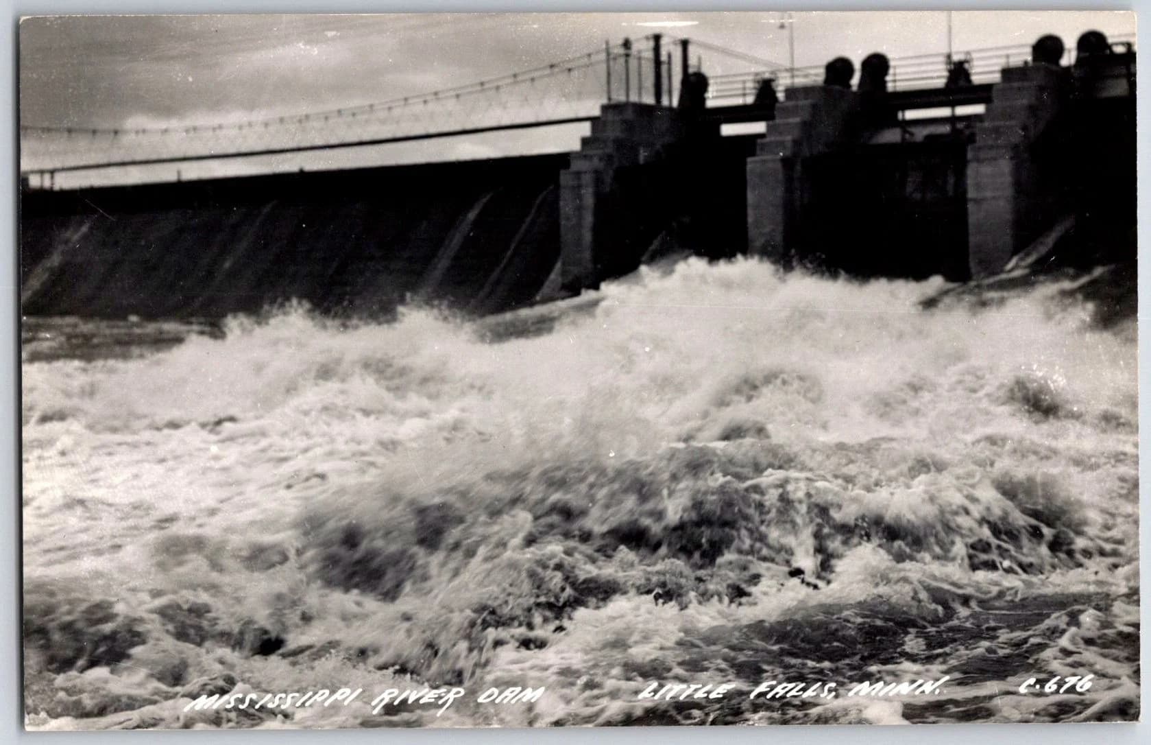 Little Falls Minnesota MN Mississippi River Hydroelectric Dam Rapids RPPC