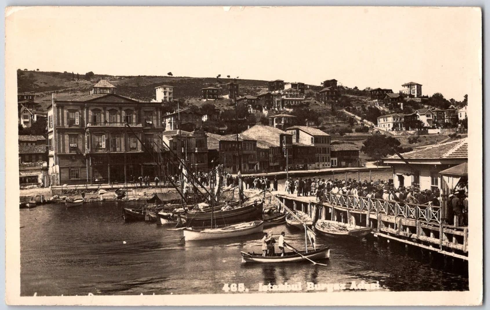 Istanbul Büyükada Prinkipo Princes' Islands Ferry Pier A. Rıza Turkey Postcard