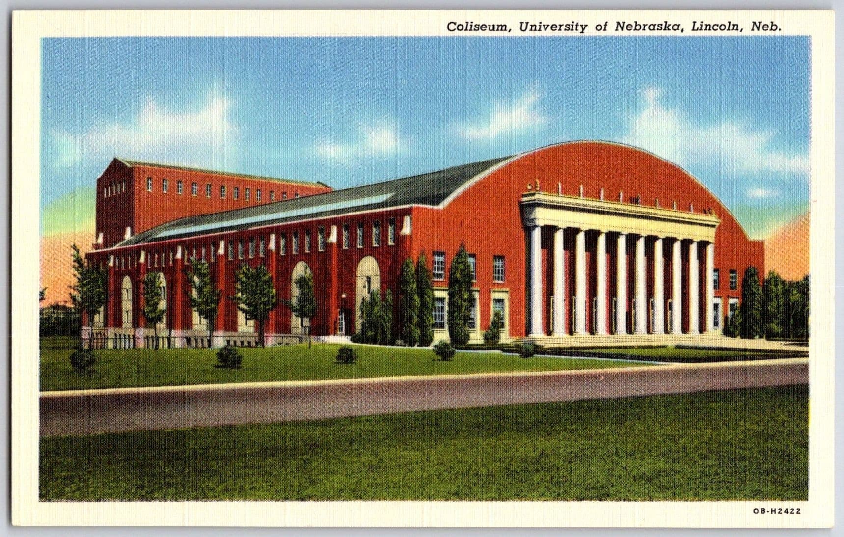 Lincoln Nebraska NE UNIVERSITY COLISEUM Huskers Basketball Volleyball Linen