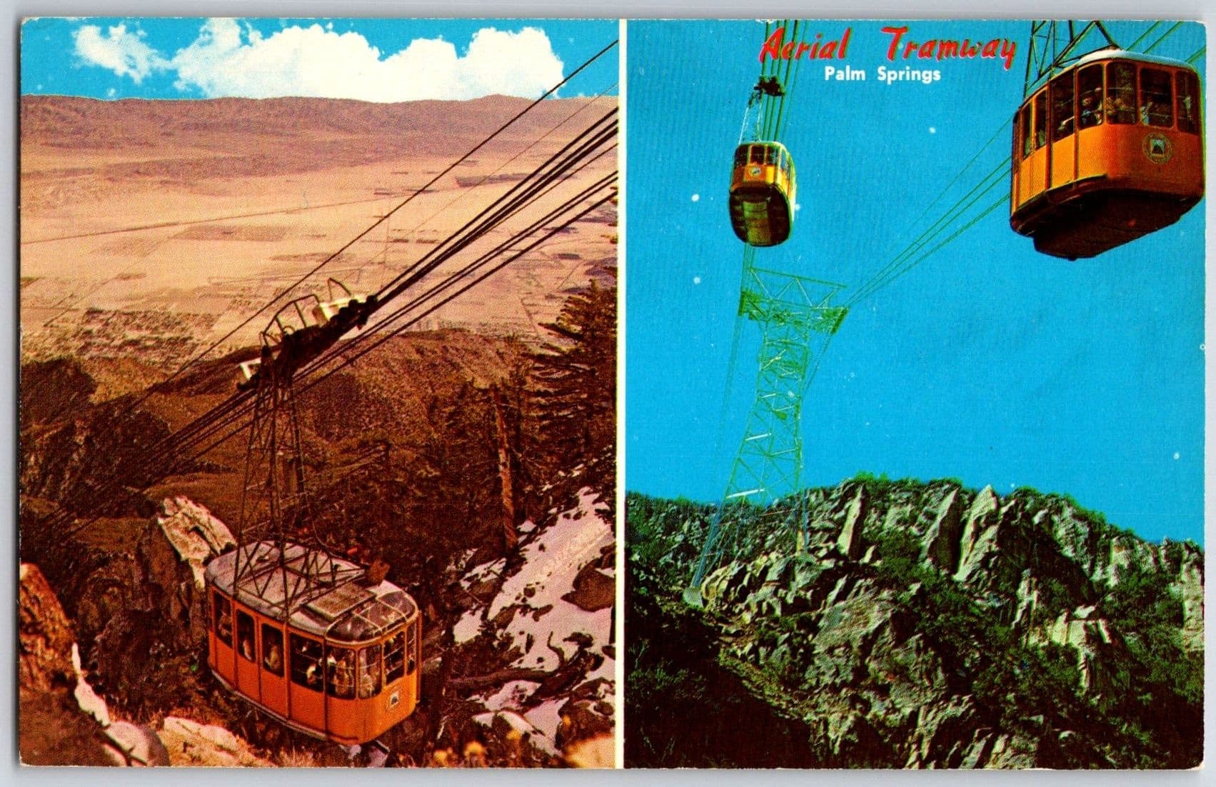 c1960s Palm Springs Aerial Tramway Josef Muench California CA Chrome Postcard