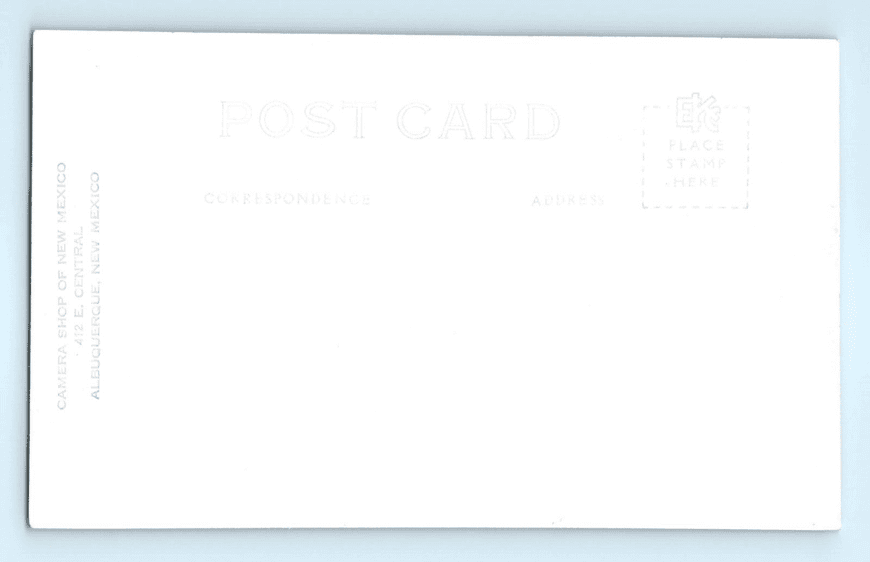 c.1930-1940 RPPC Albuquerque New Mexico USO Club Real Photo Postcard