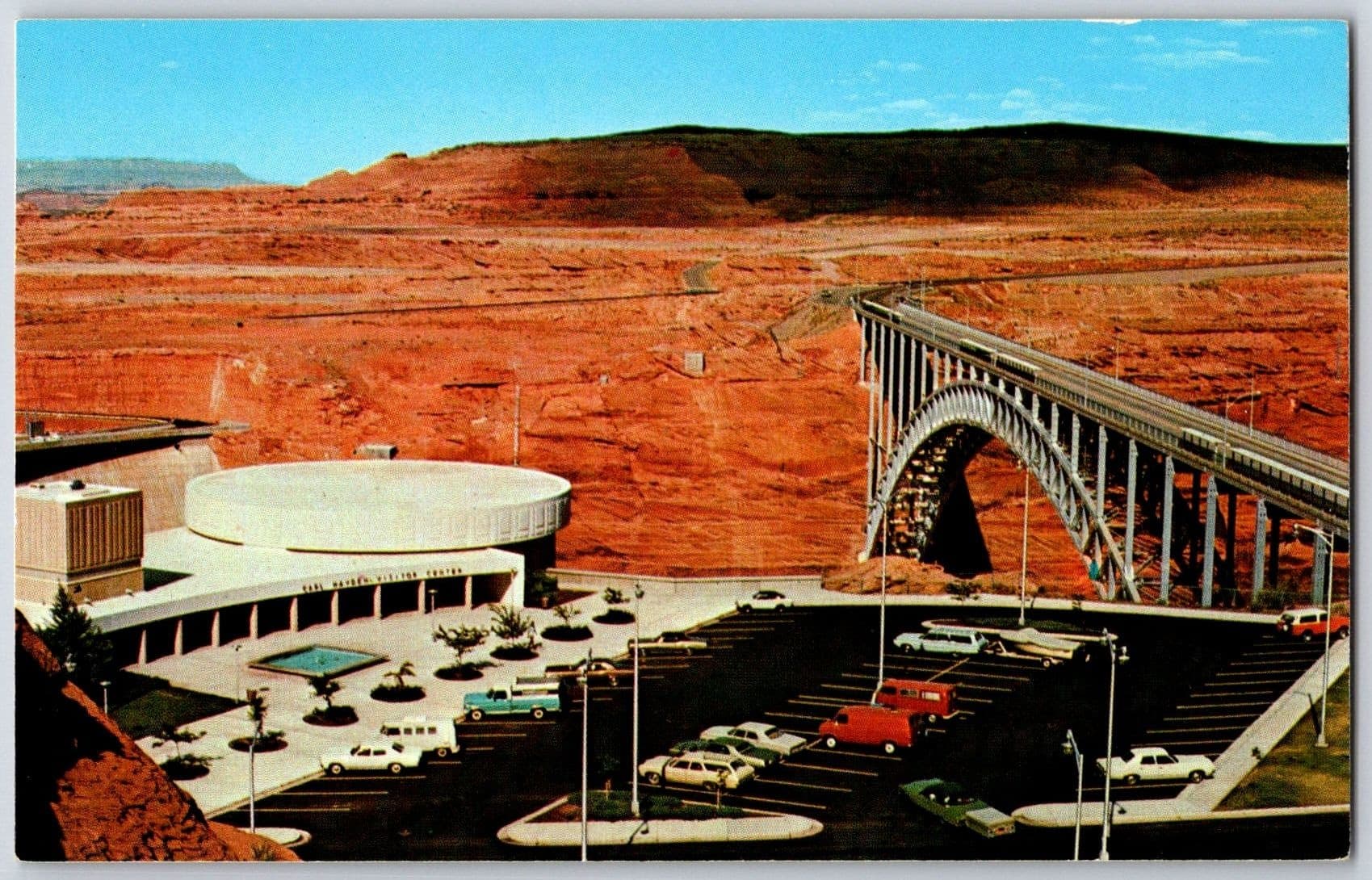 Carl Hayden Visitor Center Glen Canyon Bridge Page Arizona AZ Chrome Postcard